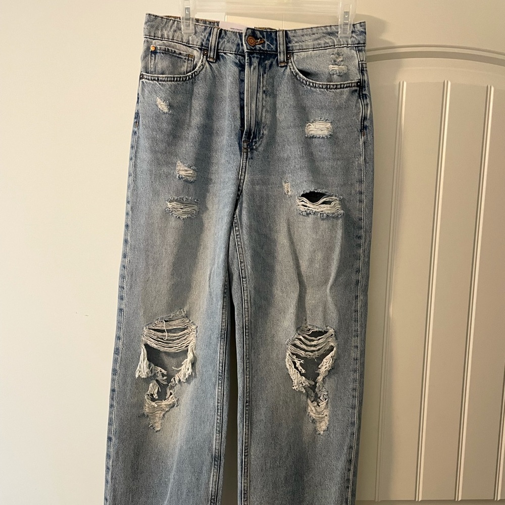 H&M loose straight high rise jeans